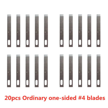 20pcs Wood Carving Blades Cutter Knifes Craft Carve Tool Sculpture Utility Engrave Metal Woodcarve PCB Repair DIY Blade