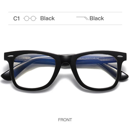 JMISUS Photochromic Optical Eyeglasses for Daily Life Women Men Square Frame Prescription Lenses Lightweight Comfortable Wear