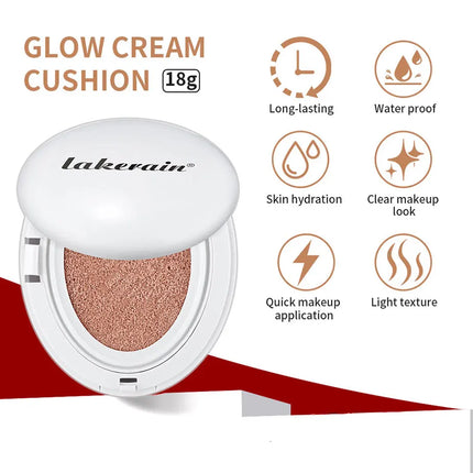 NEW Glow CC Cream Foundation Cushion Waterproof Long-lasting Brighten Foundation Cream Women Base Makeup Face Korean Cosmetics