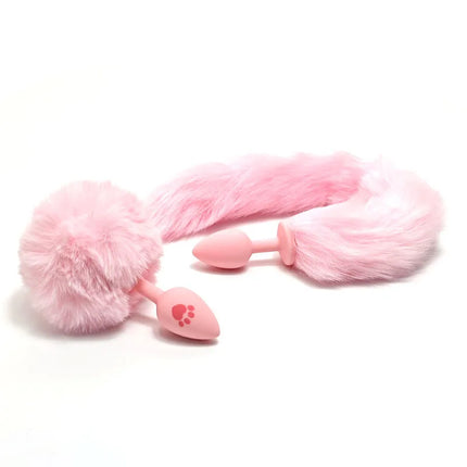 Silicone  Tail Anal Plug Fox Pattern Butt Plug Adult Cosplay Intimate Toys for All