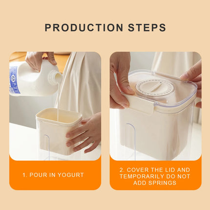 Yogurt Maker Yogurt Filter Homemade Greek with Lid Fine Mesh Whey Separation Tool With Extra Fine Mesh Stainless Steel Strainer