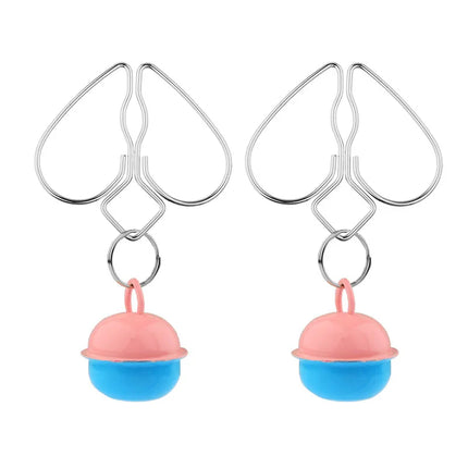 Adult Games Erotic Nipple Clamp of Metal Peach Heart Breast Clip with Weight Ball for Women BDSM Mimi Vaginal Stimulate Sex Toy