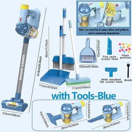 Kids Simulation Electric Vacuum Cleaner Cleaning Set for Toddlers Role Play Housekeeping Educational Toys Girl Boy Gifts