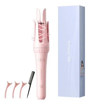 32MM Automatic Curling Iron with 1 Billion Ions Smart Auto Shut-Off Anti-Scald Hair Curler for Women Styling Tool