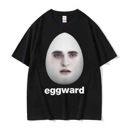 Hot Twilight Eggward Funny Meme T Shirt Edward Cullen Parody Humor T-shirt Men Women Casual Cotton Short Sleeve T-shirt Tops