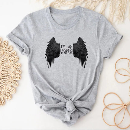 Supernatural T-shirt Women Pop Culture Pastel Digital Korean Clothes Anime Grunge T-shirt Punk Korean Clothes Comfortable Y2k