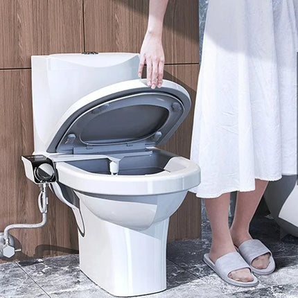 Bidet Toilet Seat Attachment Dual Nozzles Sprays Non-Electric Self-Cleaning Wash Single Cold Water Lady Bathroom Accessories