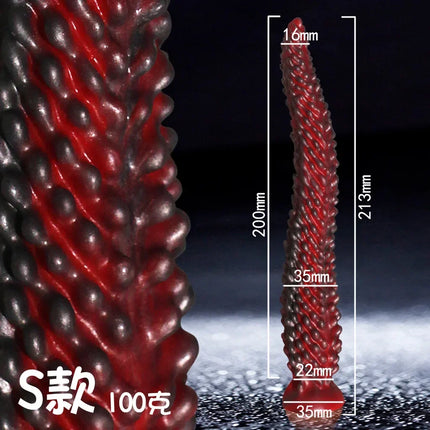 New Alien Tentacle Anal Plug Long Thick Dildo Spiral Silicone Large Butt Plug Suction Cup Anal Toy Dilator Adult Toy Men Women