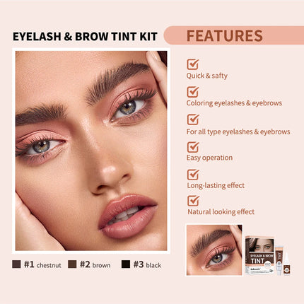 Eyebrow Tint Dye Professional Eyebrow Dye Waterproof Long-lasting Eyebrow Brow Kit Semi Permanent Eyebrow Home Use Pro Kit