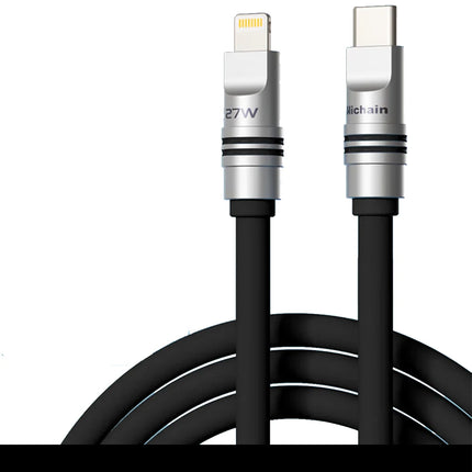 Hichain PD27W MFI USB C To Lightning Fast Charging Cable Liquid Silicone Soft Charging Cable For iphone6/7/8/9/10/11/12/13/14