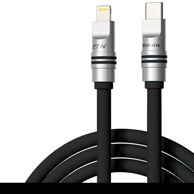 Hichain PD27W MFI USB C to Lightning Fast Charging Cable Liquid Silicone Soft Charging Cable for iPhone 6/7/8/9/10/11/12/13/14