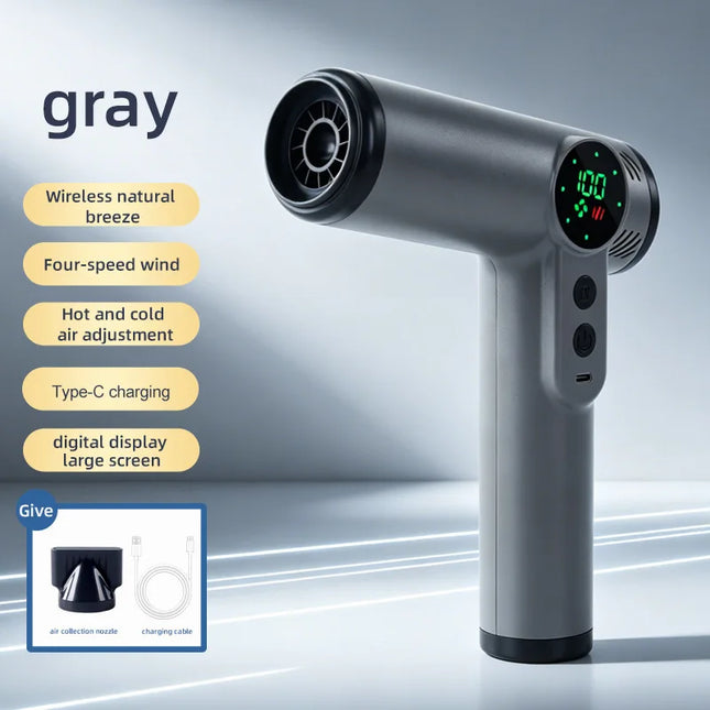 usb rechargeable wireless hair dryer with hot air unplugged portable dormitory student high wind hair dryer
