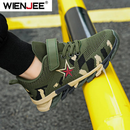 New Children Sneakers for Boys Mesh Breathable Running Sports Shoes Fashion Leisure Trainers Kids Walking Size 29-39