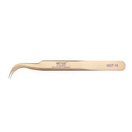 VETUS Original New MGT Series Eyelash Tweezers Anti-slip Handle Fish Scale Texture Precision Super Fine Fiber Tip Tweezers