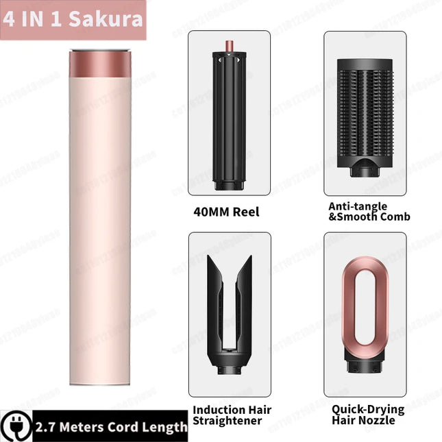 SenCiciMen X19 Multi Hair Styler Curling Iron Hair Hot Air Brush Curling Barrel With Comb Nozzles HairDryer for Voluminous Style