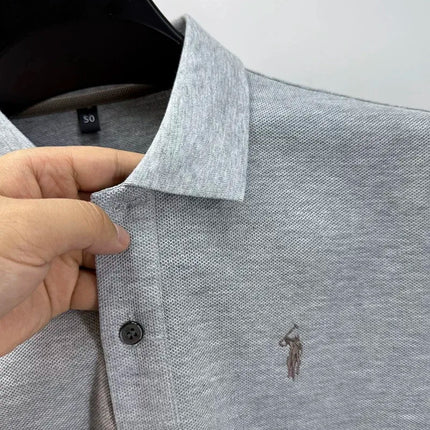 Luxury brand, 100% cotton, short sleeve polo shirt, new summer trend, Paul pony embroidery, T-shirt, business, golf, casual men's wear