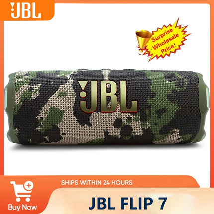 JBL Flip 7 Portable Bluetooth Speaker Dustproof Wireless IP67 Waterproof Stereo Deep Bass PartyBoost Flip7 Long Playtime Outdoor