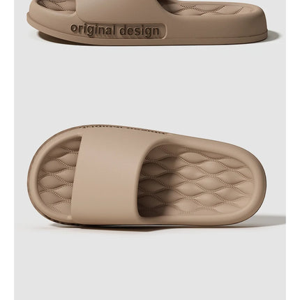 Men Trend New Summer Slippers Soft Non-slip Sole Cloud Sandals for Home Beach Indoor Outdoor