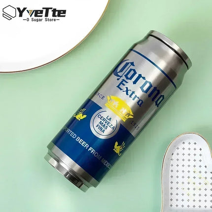 500ML Termos Beer Cup 304 Stainless Steel Car Thermos Cola Can Laser Printing Botella De Acero Inoxidable Ninos Garrafa Termica
