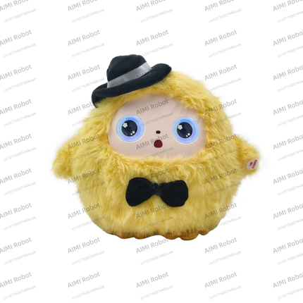 JoPark AI Toy Plush Robot Smart Voice&LED Eyes,Multiple Roles Interactive Companion Tuya App Control, USB Rechargeable E-Pet
