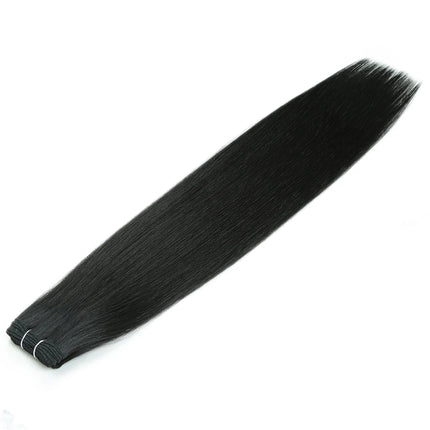 Alibaby Straight Hair Bundles Extensions Smooth Ombre Hair Weaving 26Inch Long Synthetic Straight Hair Bundles Full to End 150g