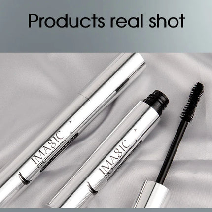 IMAGIC Black Mascara 4D Silk Fiber Waterproof Long Lasting Extension Volume Thick Effet Lengthens Eyelashes Eye Makeup Cosmetics