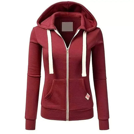 2026 Spring Autumn Women's hoodie Sweatshirt Casual Cardigan Zipper Hoodie Fashion Outdoor Sweatshirt Jogging Women's hoodie