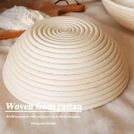 5/8pcs Bread Banneton Proofing Basket  Natural Rattan Wicker Oval Round Dough Sourdough Baskets  Cane Baking Fermentation