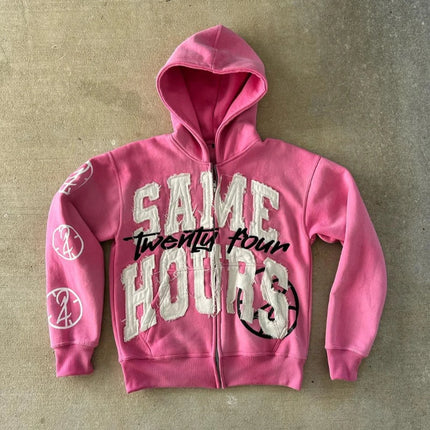 Y2K Hip Hop Fleece Hoodie / Hoodie Polaire Y2K Hip Hop