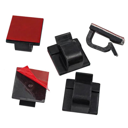 50PCS Cable Organizer Clips Wall Mounted USB Charging Data Line Bobbin Winder Cord Holder Wire Manager Cable Management Hook