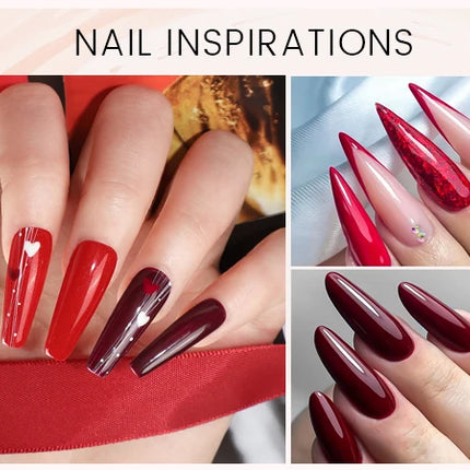 6pcs/kit VENALISA Valentine's Day Collection Lovely Pink Nails HEMA FREE TPO FREE Soak Off UV LED Semi Permanent Set Gel Varnish