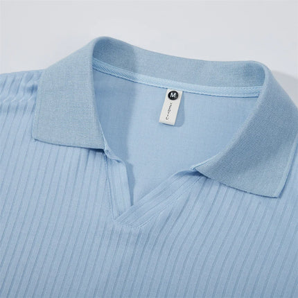 King Billion Cotton Long Sleeve T-Shirts Men T-shirt High Quality Slim V-neck Stripe Shirt Autumn Winter Male Top Tees Male