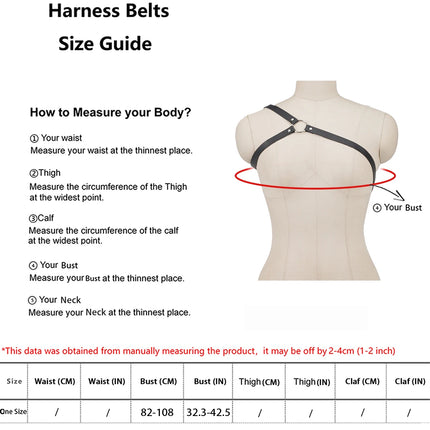 Leather Chest Harness Belt for Women，   gothic， harness for Women, Festival Club Wear, Leather Chest Harness Belt for Women