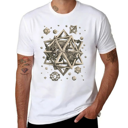 Escher - Stars T-Shirt anime luxury designer Personalized t-shirt blue lock mens cotton t shirts