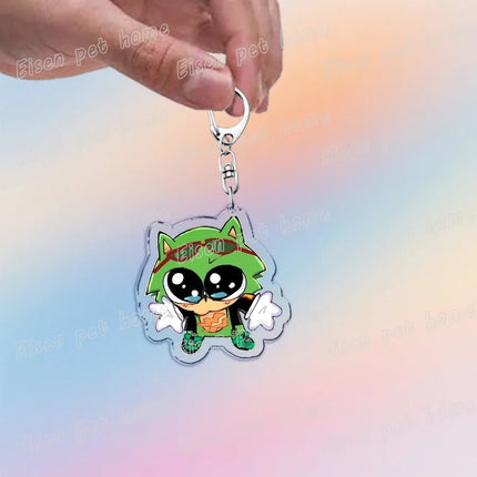 Cute Cartoon Hedgehog Keychain Accessories Bag Charms Anime Animal Meme Keychains Keyrings Jewelry Fans Gift
