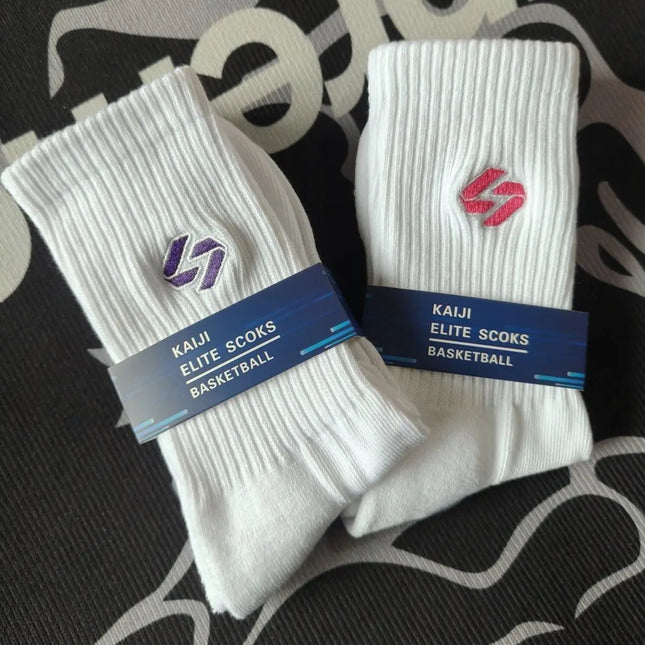 New Lakers Player Doncic Towel Bottom Socks Men's Sport Socks Quick Dry Anti-Slip Sweat Absorbent Mid-Calf Basketball Socks