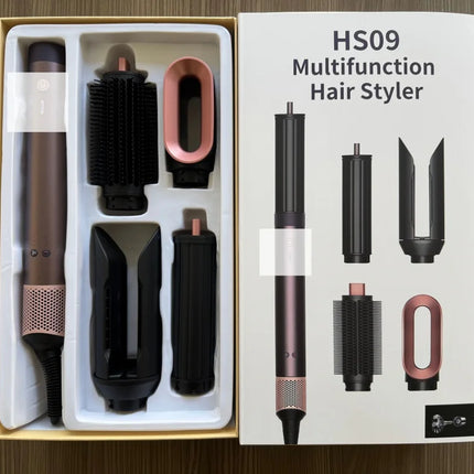 Professional Multi Hair Styler Hot Air Brush Curling Iron Barrel Hair Dryer Straightener Salon Grade for Versatile Hair Textures