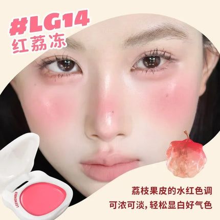 LEEMEMBER Watery Blush Moisturizing Blusher Cream Monochrome Shimmer Cute Cosmetics Longlasting Jelly Face Blusher In Bar Makeup