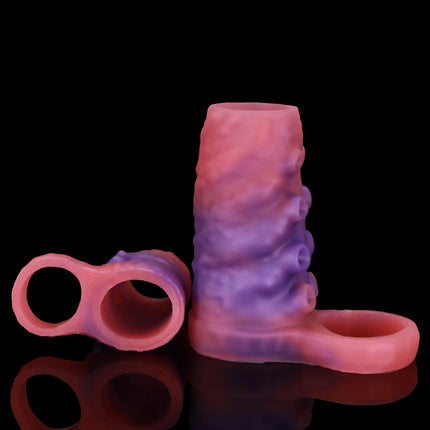 Silicone Octopus Penis Sleeve Hollow Dildo Adult Toys Sex Products Penis Enlargement Extender Sex Shop Male Delayed Ejaculation