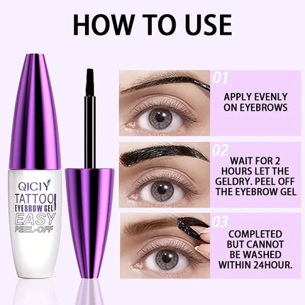 1pc Tear-Off Eyebrow Gel Lasting 3 Days Dyeing Eye Brow Long-Lasting Intense Waterproof Smudge-Proof Gel Make Up Cosmetic Tools