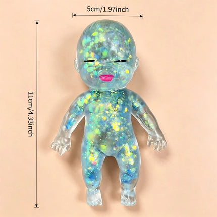 Top Seller Glitter Baby Squishy Toy Slow Rebound Fidget Toy Stress Relief Soft Squeeze Toy Creative Gift for Kids Adults