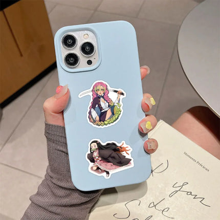 50pcs Various Cartoon Demon Slayer Graffiti Sticker Waterproof DIY Decals for Phone Ipad Luggage Thermos water bottle Decor
