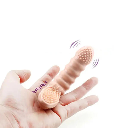 Erotic vibrating finger gloves g-spot stimulation high quality rechargeable finger vibrator couple flirting sex toys