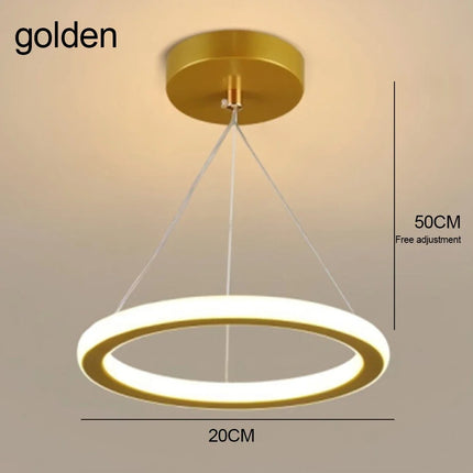LED Ceiling Lamp 3color in one lamp Modern Style Chandelier Bedroom Light Surface Installation AC85-265V aisle Dining Room Lamp