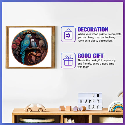 Top Quality 3D Jigsaw Wooden Puzzles Fish Bird Animal Shape Card Adults Kid Toys Gifts Family Puzzle Game Home Decoration ﻿