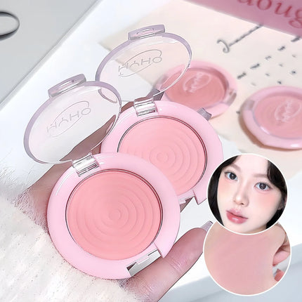 1Pc Monochrome Blush Face Mineral Pigment Peach Orange Nude Pink Matte Natural Blush Contour Shadow Cheek Blusher Cosmetics