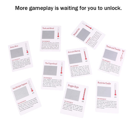 Erotic Games Coated Scratch Poker Paper Cards Sex Toys, 52 Kinds of Sex Position Explore Your Wildest Fantasies Bedroom Commands