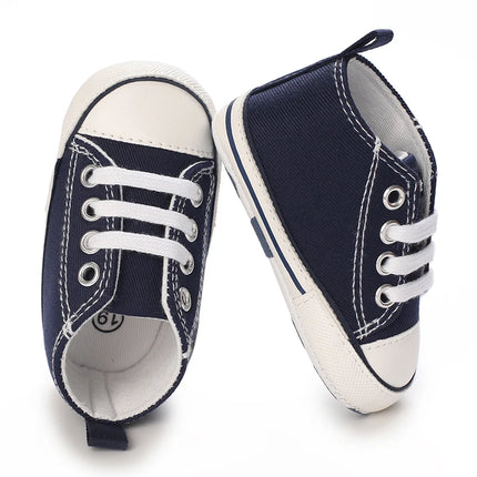 0-18 Months Newborn Baby Shoes Classic Fashion Casual Sports Shoes for Boys and Girls Non slip Soft Sole Walking Shoes