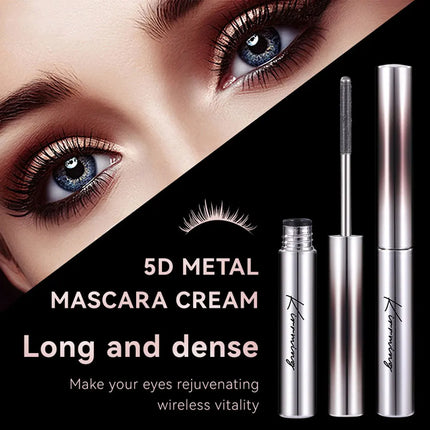 KIRRMING Steel Tube Mascara Natural Voluminous and Curled Lashes Resistant to Smudging Steel Tube Mascara Waterproof Mascara