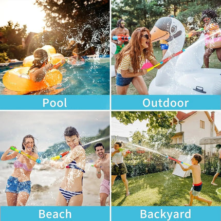 Water Gun Squirt Toys for Kids Adults 16.5'' Super Soaker Blaster Squirt Guns for Swimming Pool Beach Summer Outdoor Party Games